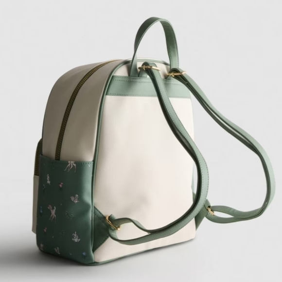 Disney’s Bambi Faux Leather Backpack, Floral, Green, Primark - Picture 5 of 8
